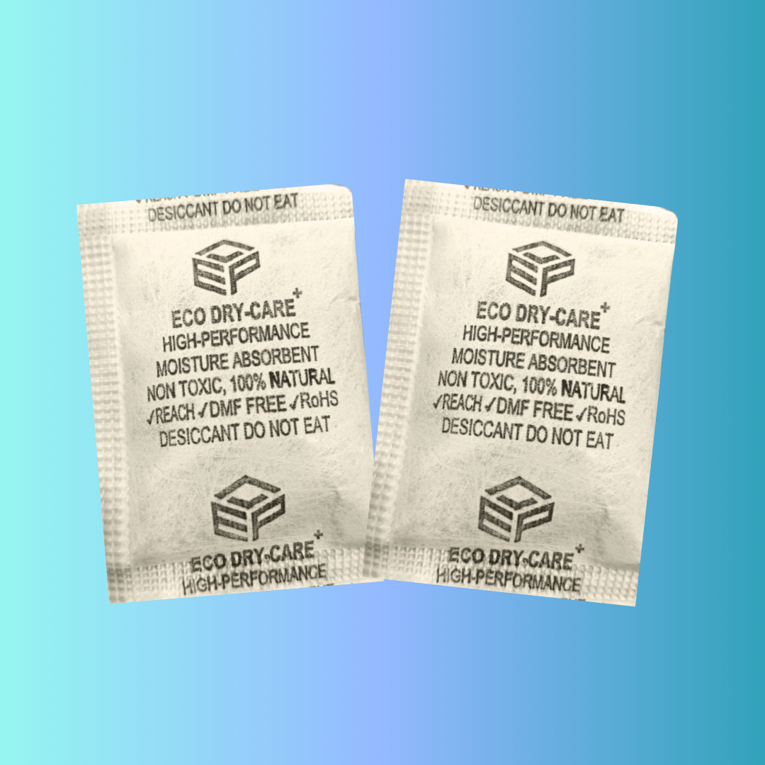 Eco-Friendly Natural Activated Clay Desiccant Packets - Sustainable Packaging India